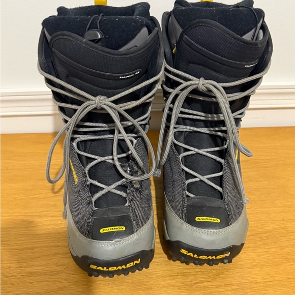 Salomon Black and Gray Outdoor Boots